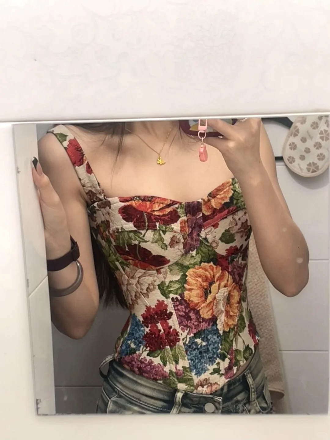 提花胸衣市场版vs我家版，一比就能看出区别！