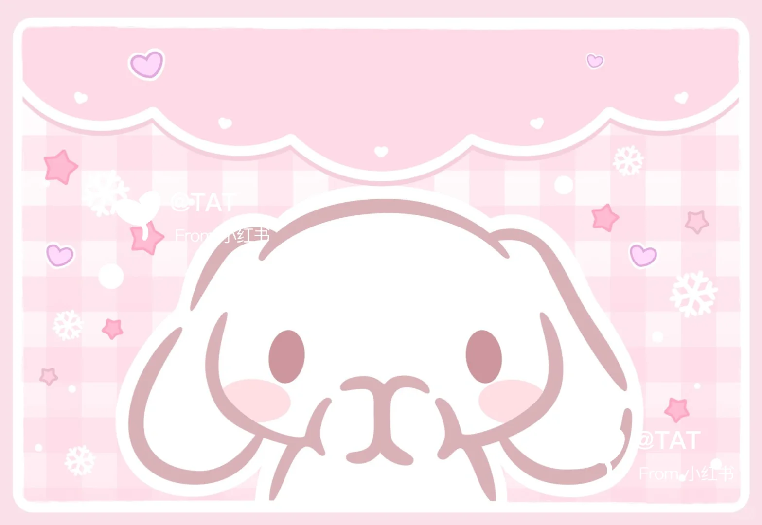 粉色玉桂狗｜平板壁纸