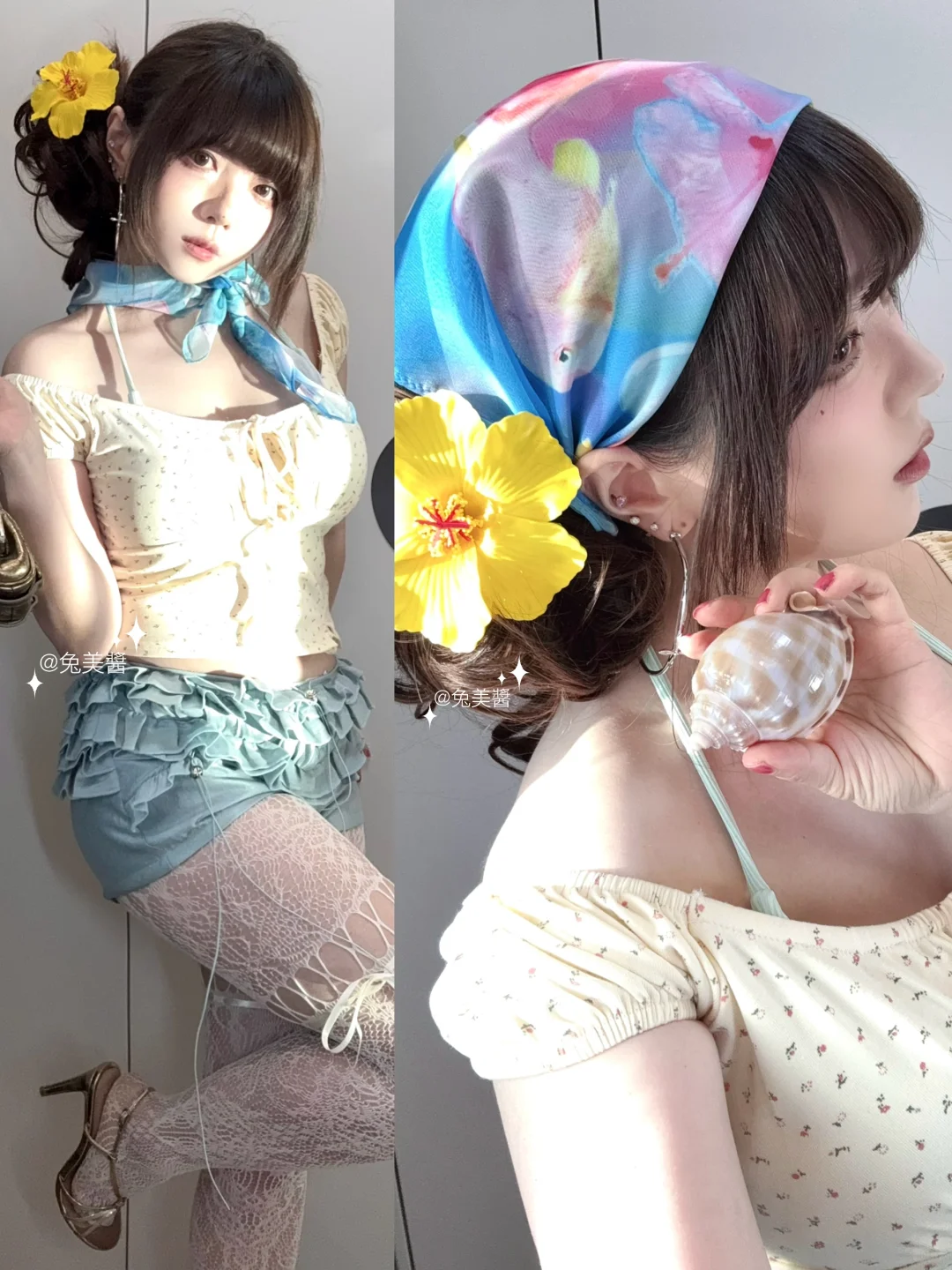 海岛风🐠ෆ *这样的肉腿姐姐很辣？