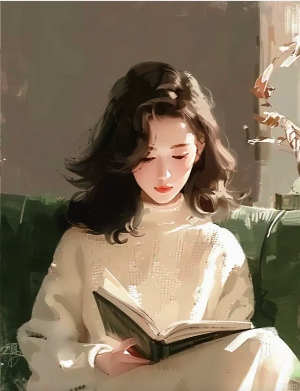 📖看书的女生头像