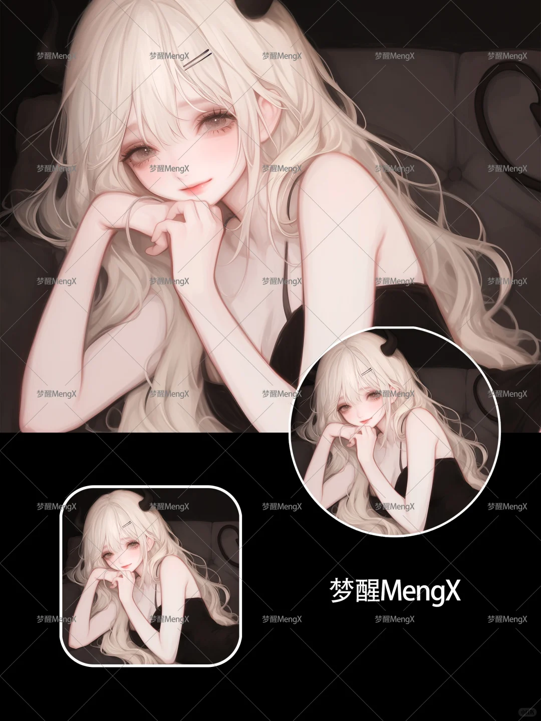 超甜纯欲小恶魔|小众女生头像