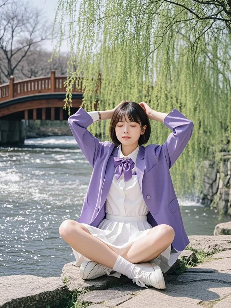 春日少女的心动日常，JK制服太甜了！
