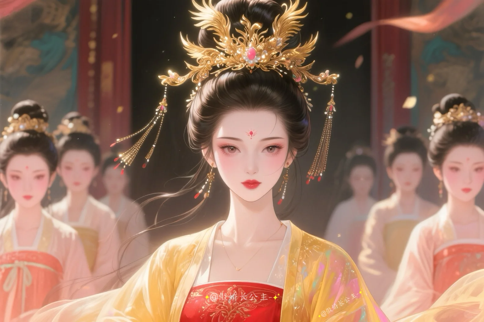 红衣映日，娇艳欲滴