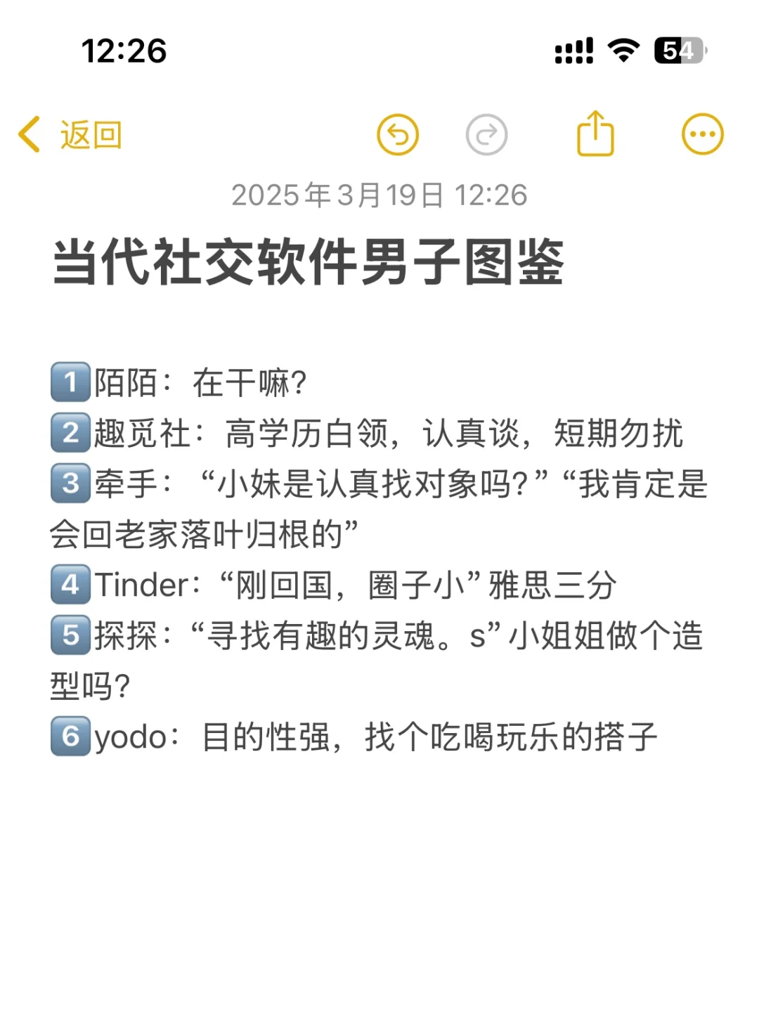 当代社交软件男子图鉴！一句话精准总结