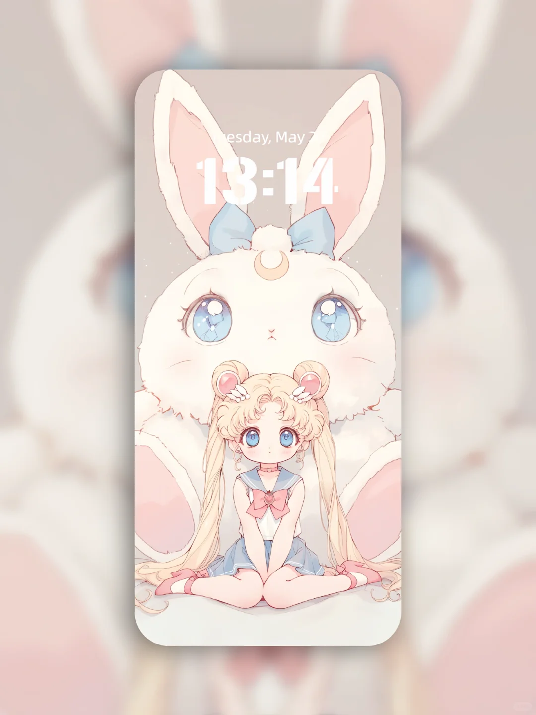 粉色可爱兔与美少女战士💫｜014