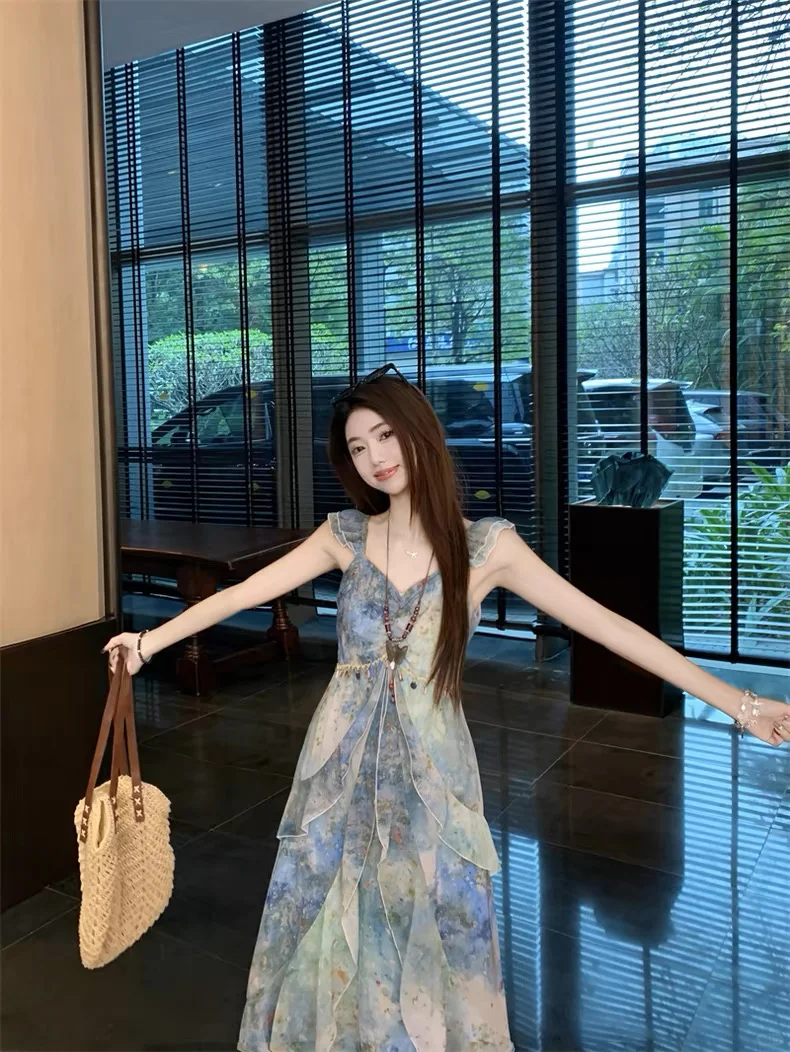 🌊被问N次！夏日氛围感拉满的海天一色裙