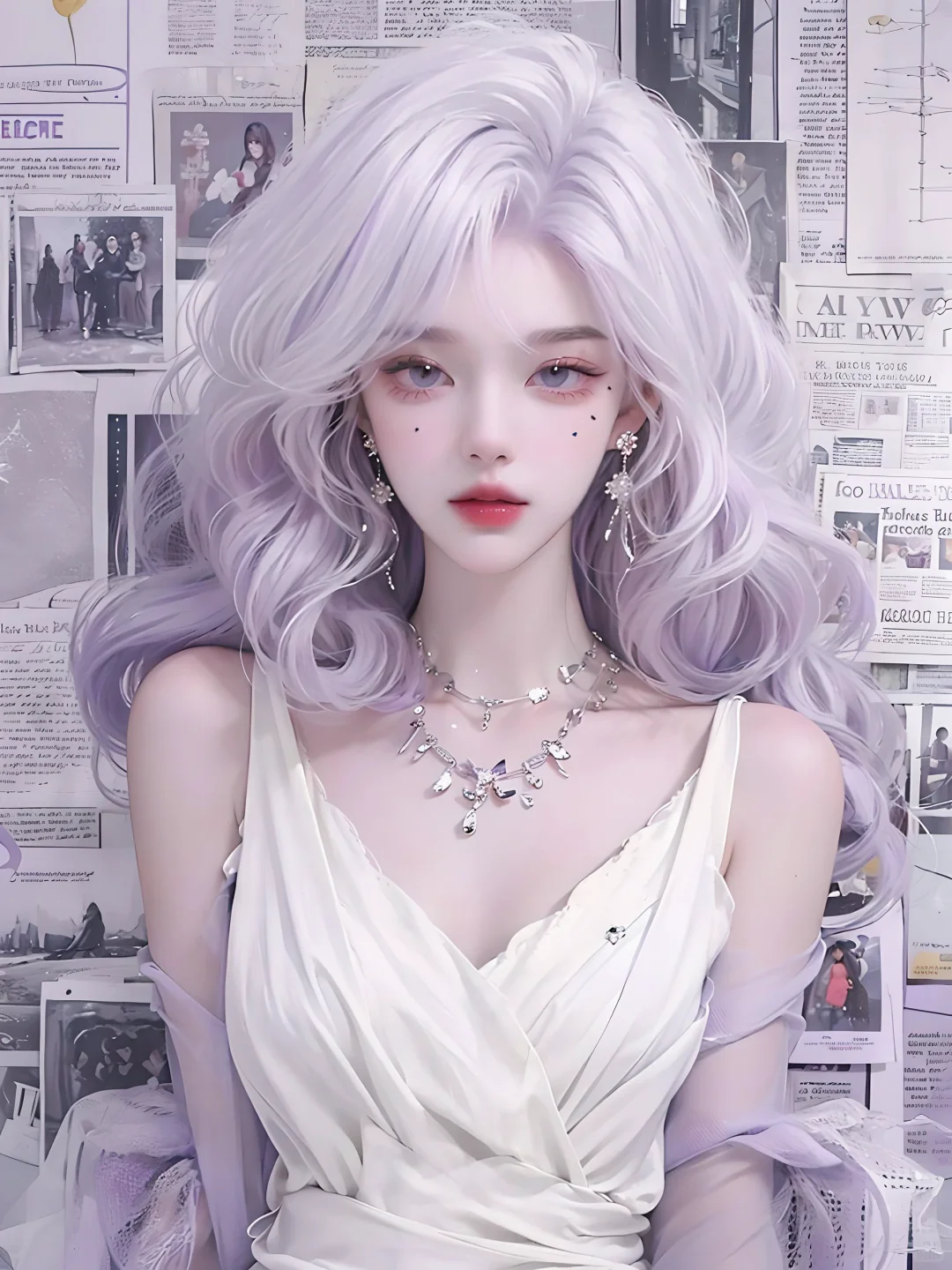 女生头像/烟灰紫