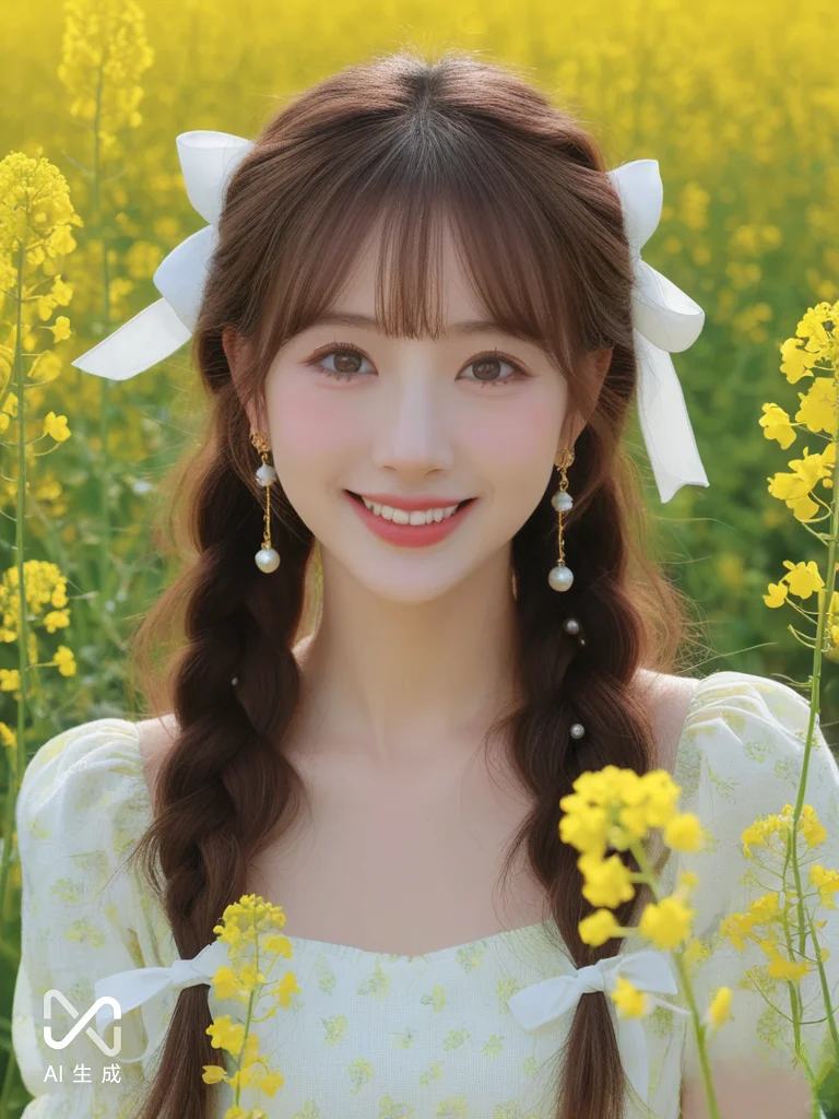 AI生成油菜花写真✨