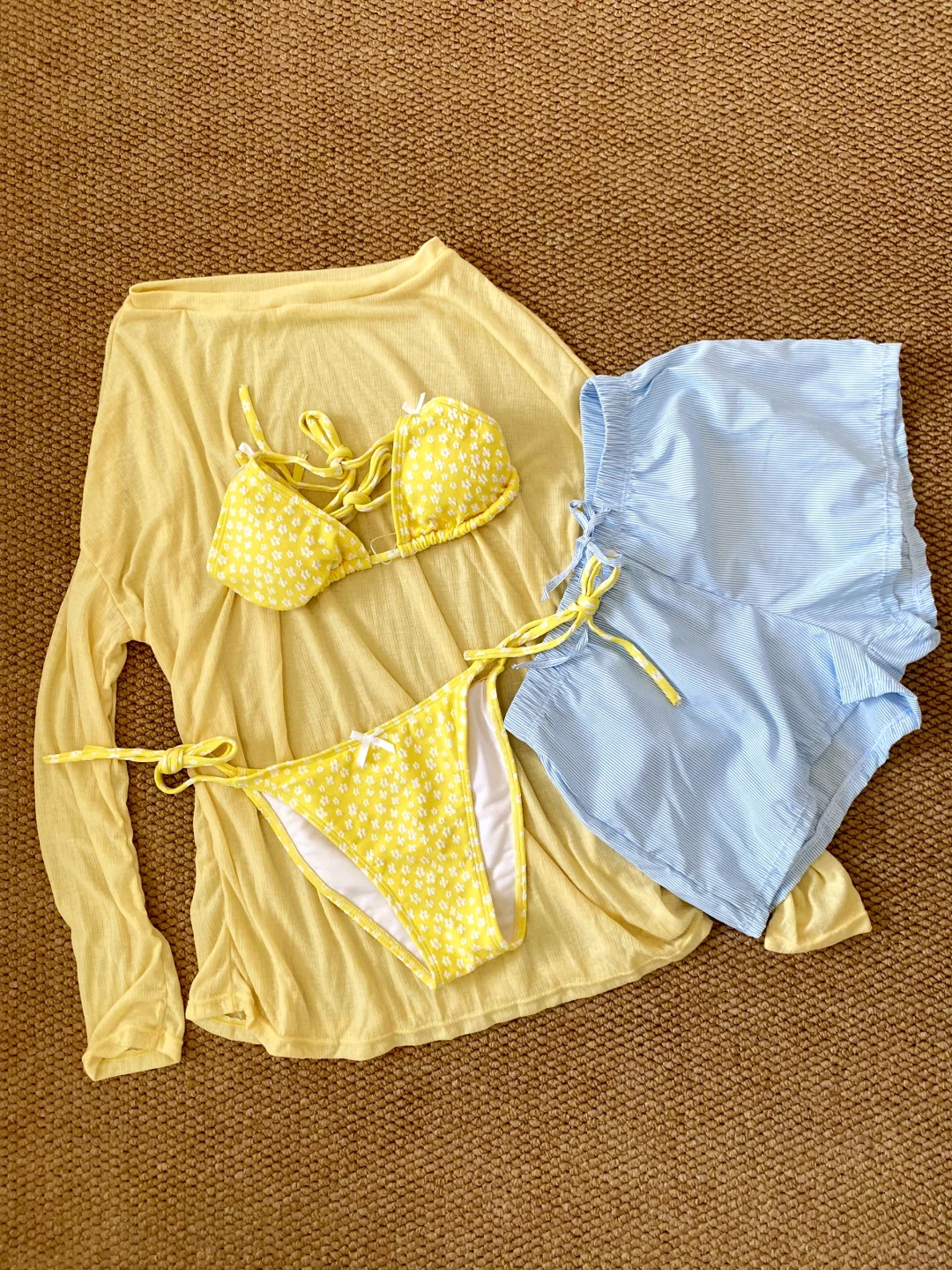 泳衣分享👙、黄色系、好喜欢！