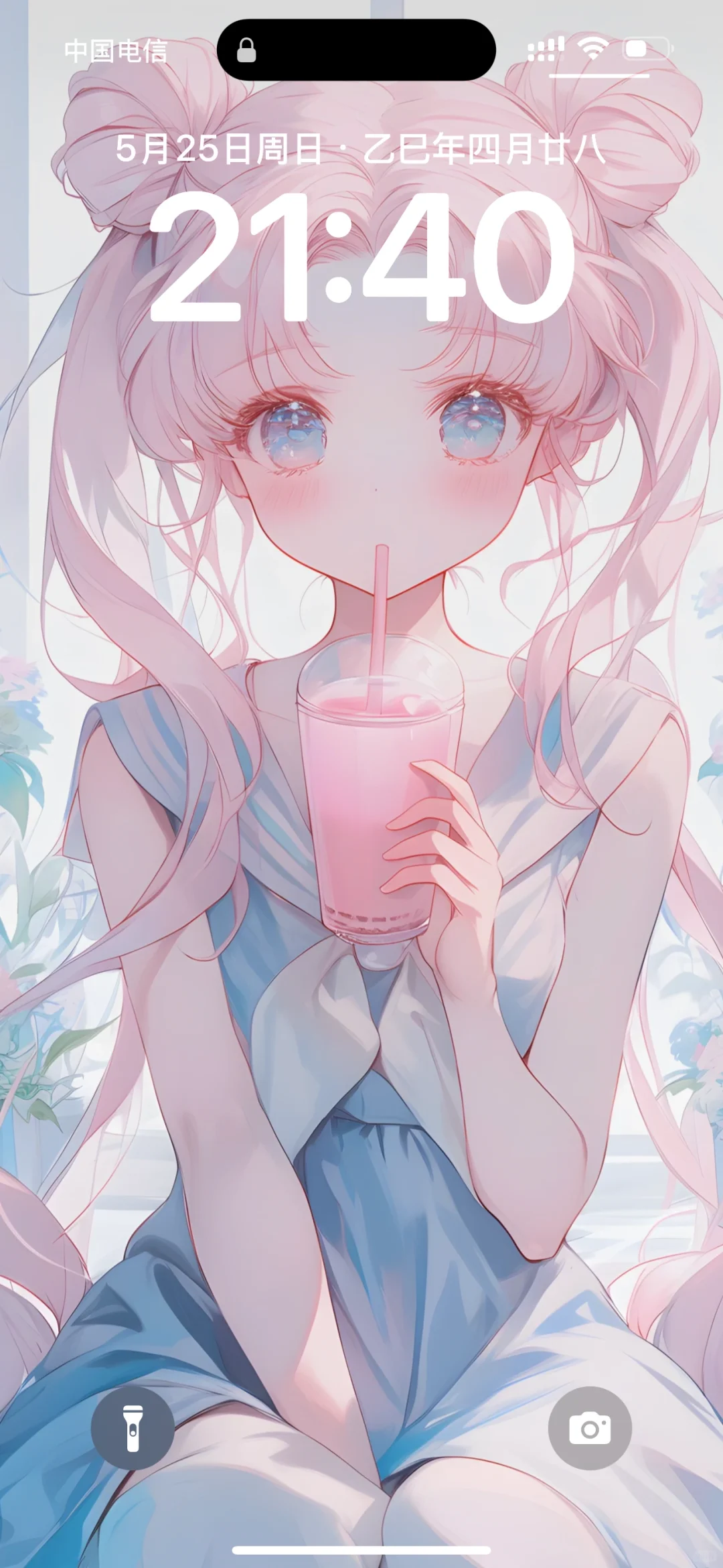 手机壁纸｜甜系美少女超甜💙｜010