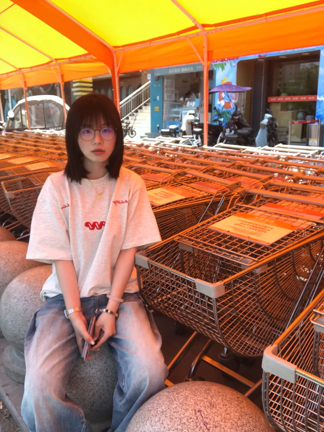 灰色短袖夏季最百搭🐰✨