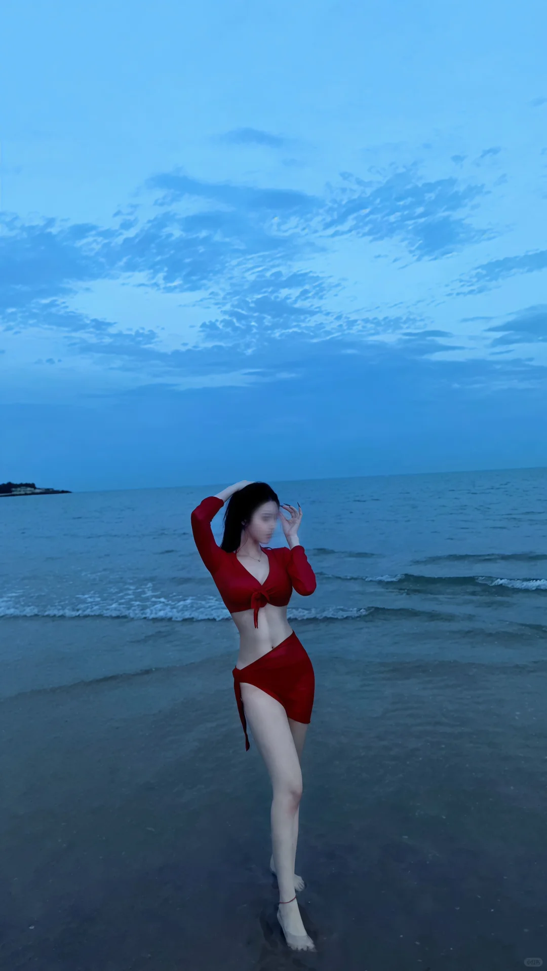 海滩泳衣拍照真的很好看！🌊