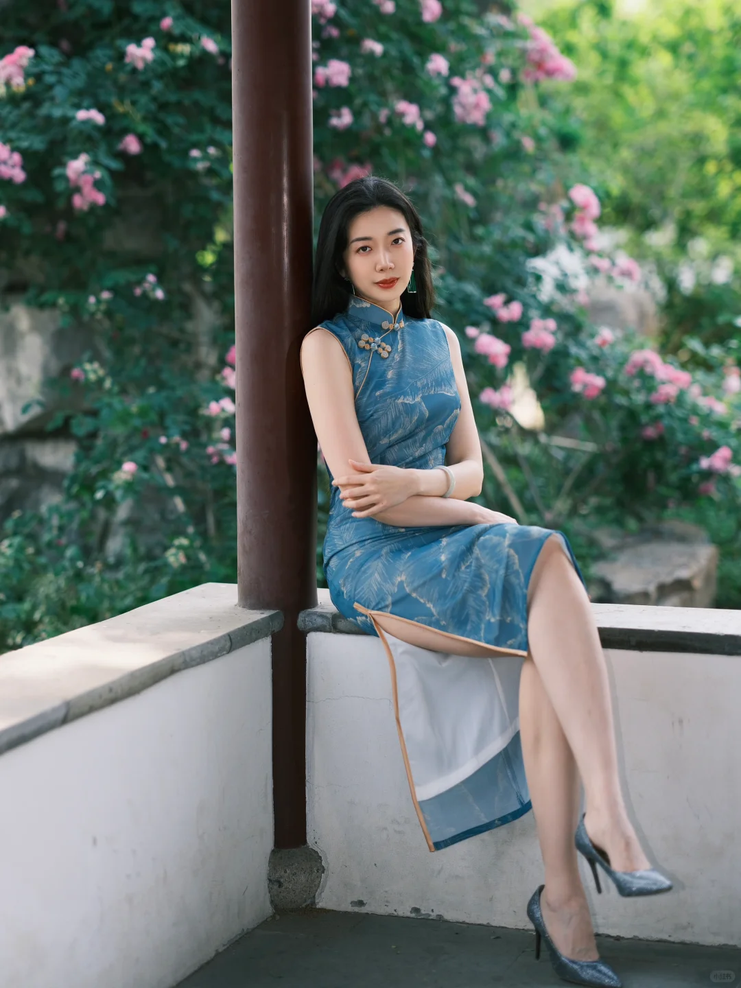 总要拍一次旗袍蓝吧~