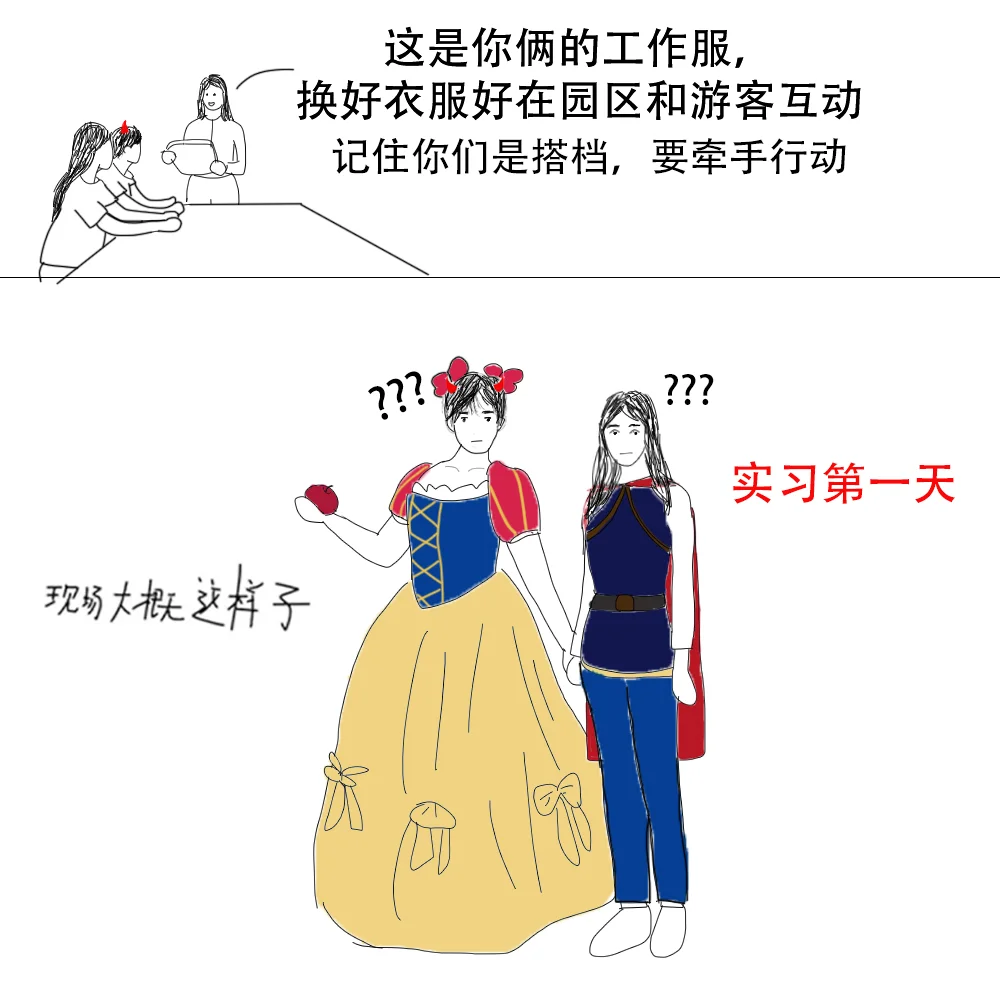 上班第一天和搭档被开了，我们拿错工作服了