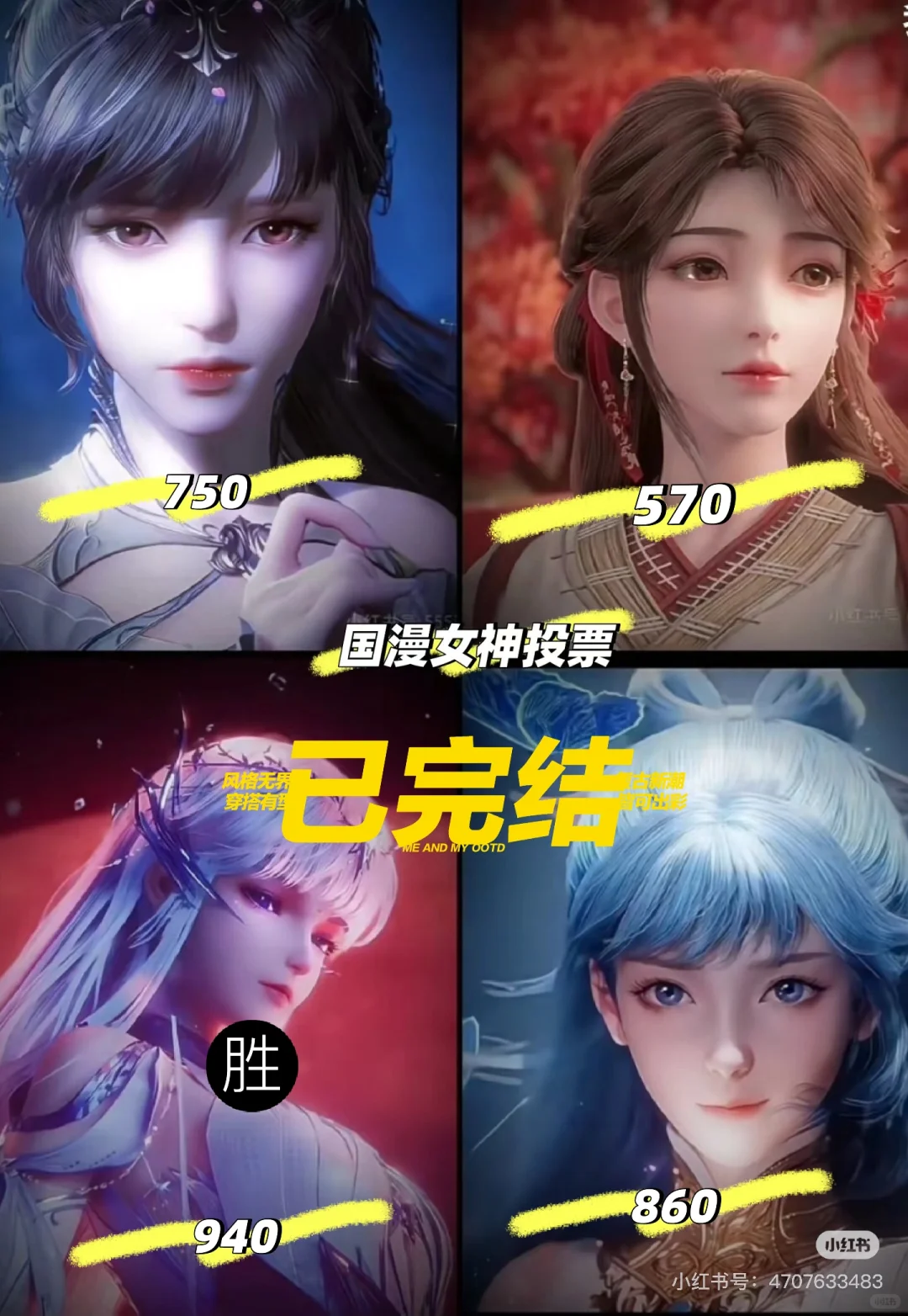 国漫女神投票（已完结）