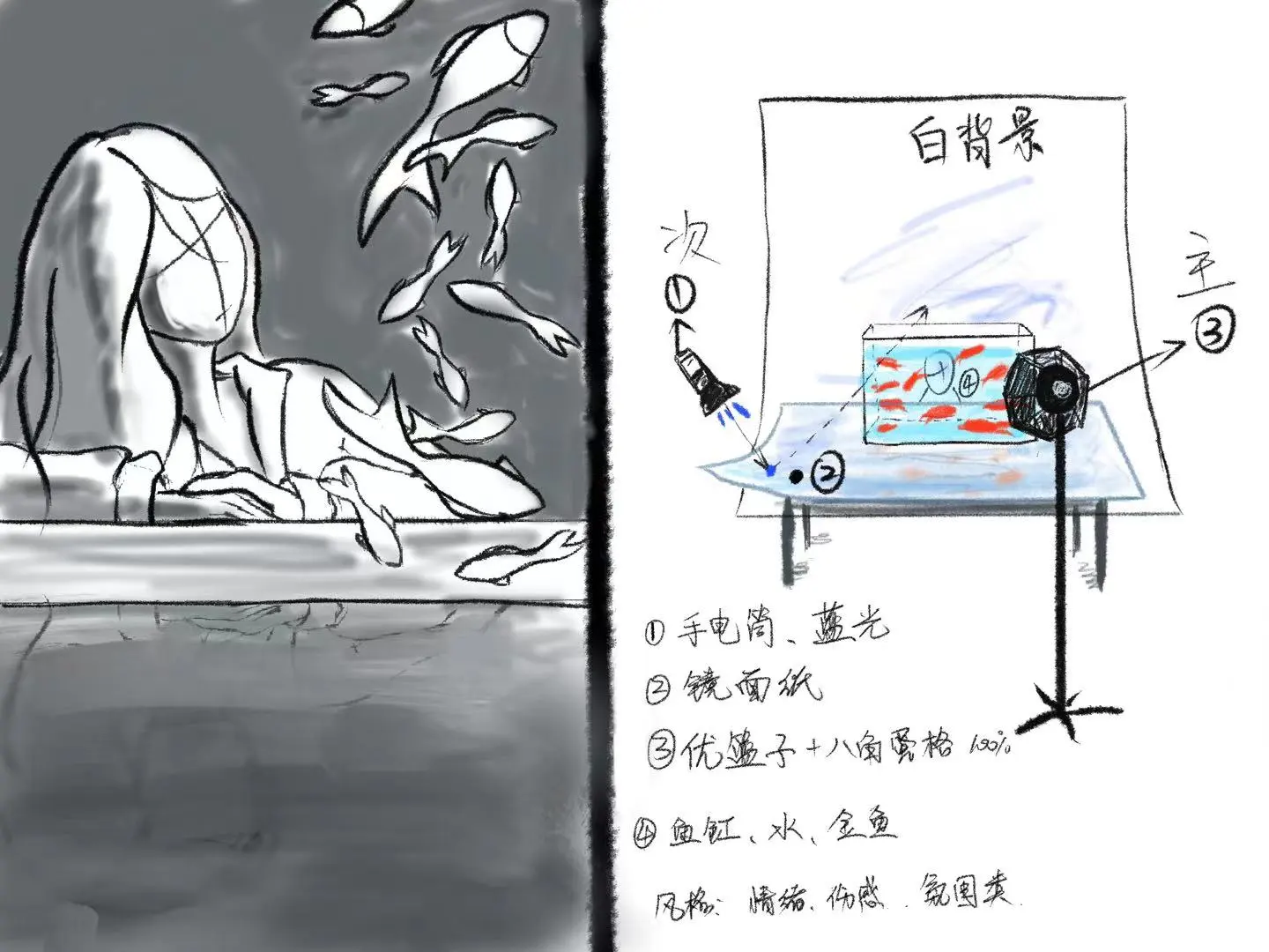 拍摄记录_蓝·金鱼