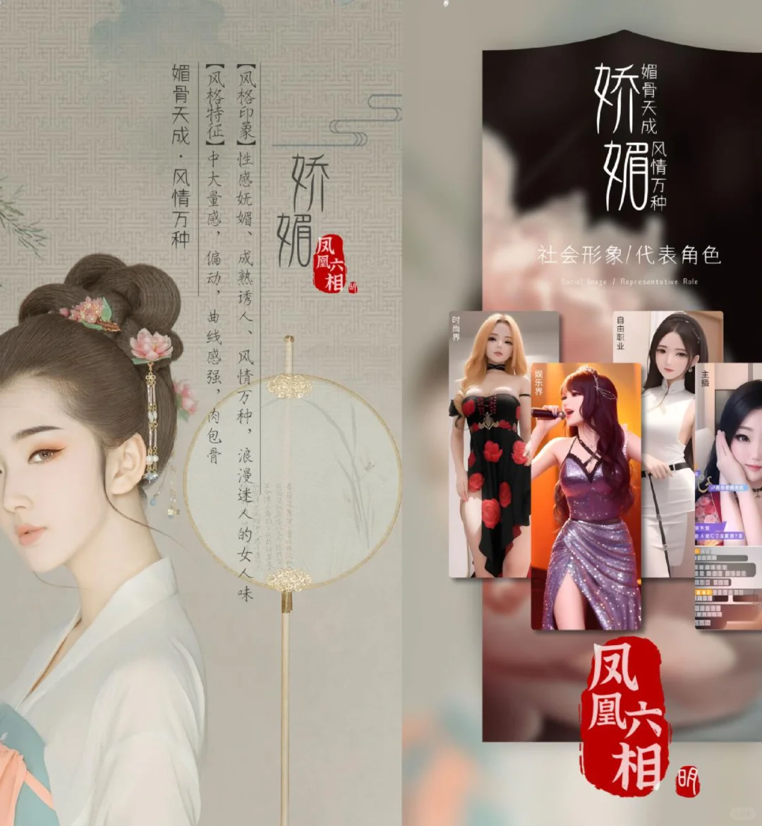 凤凰六相，娇媚之美