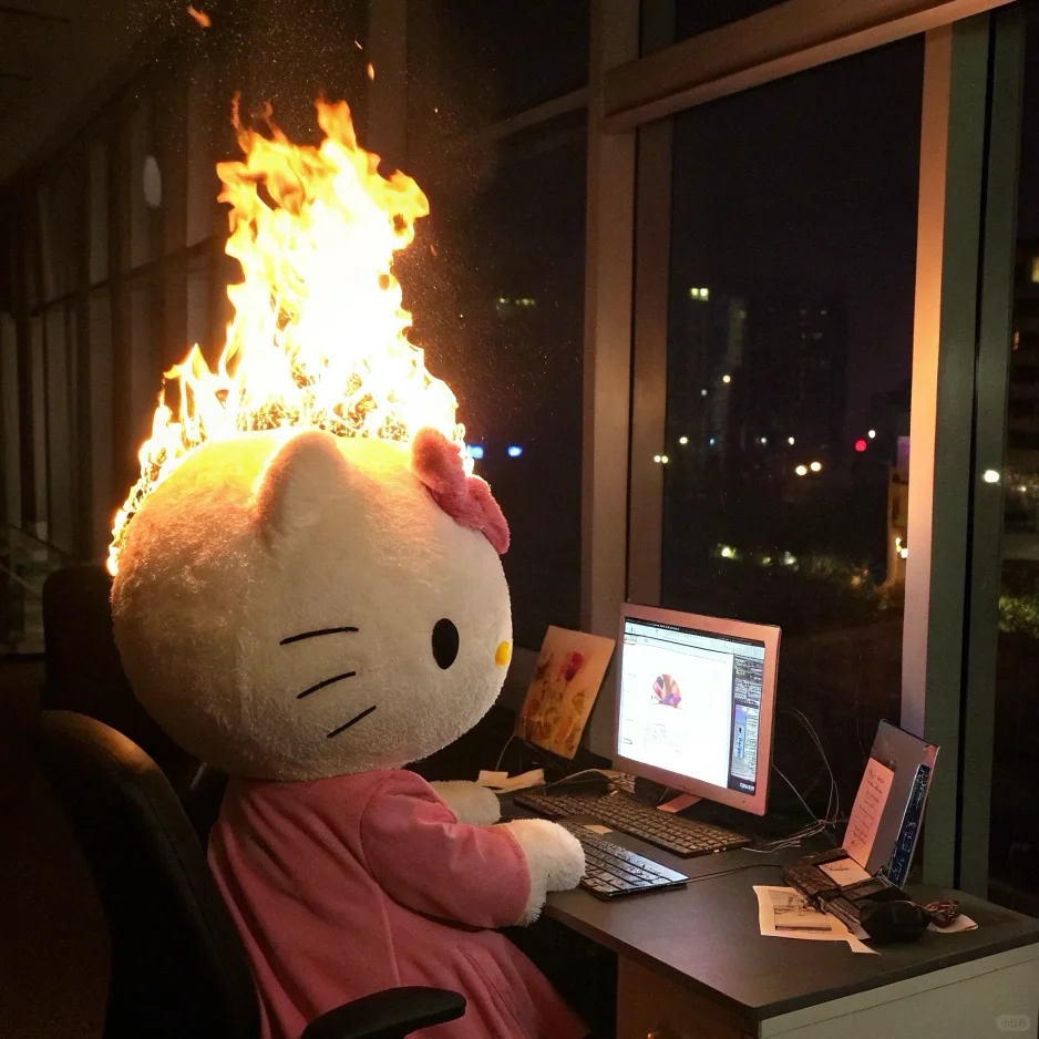 🔥Kitty实况图｜打工人复工表情包！！！