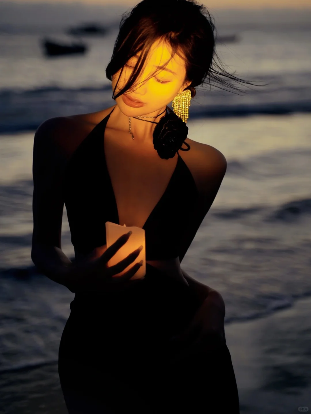 海边拍照技巧📸️一秒拍出氛围感落日大片～