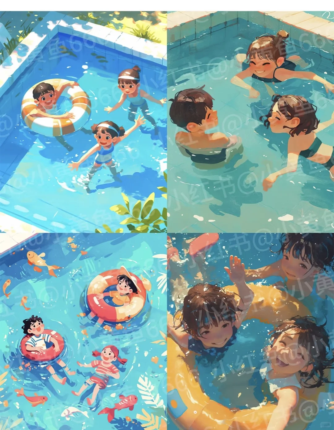 🏊‍♀️水花四溅，快乐无限！