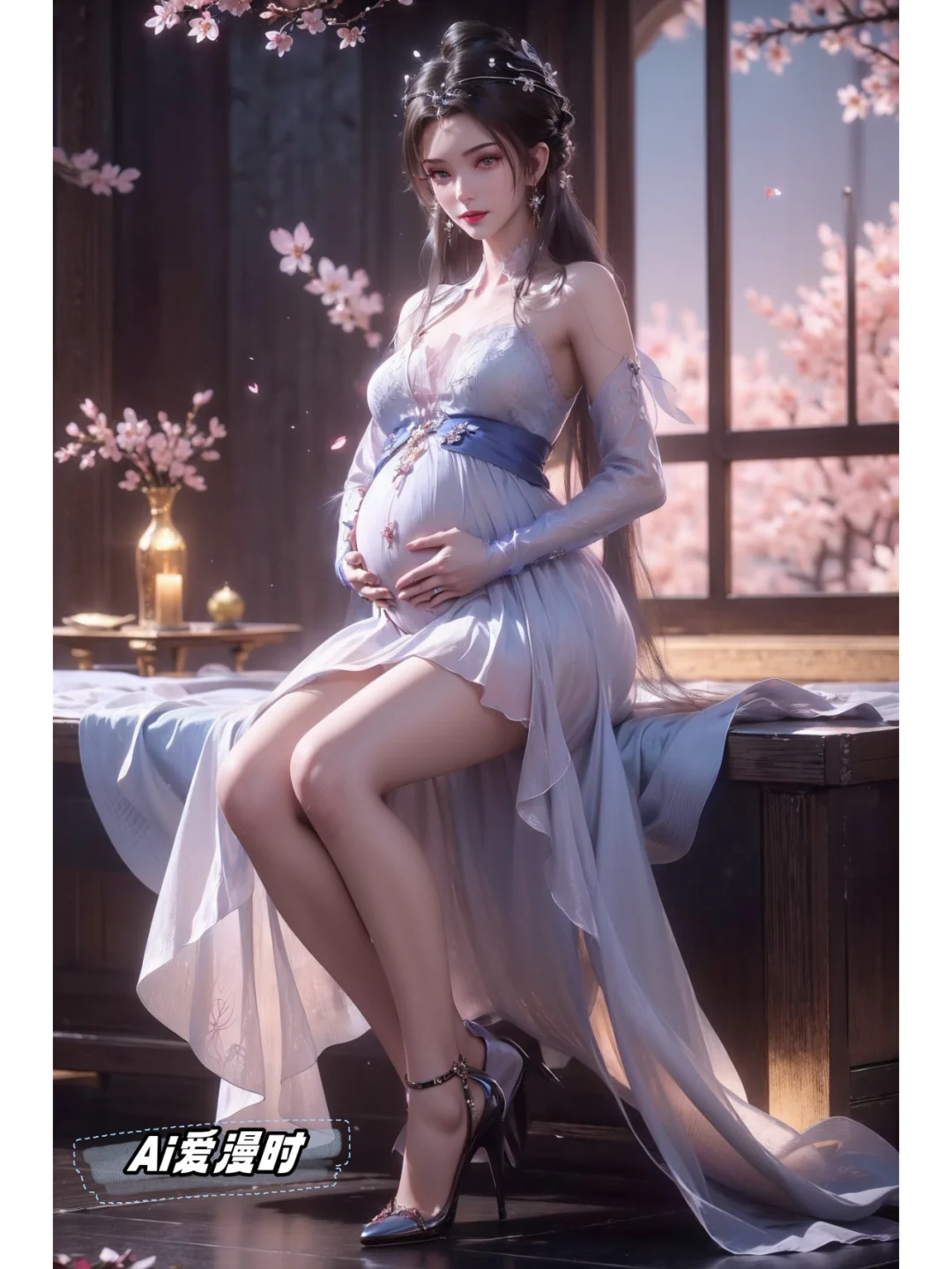 李慕婉的孕照