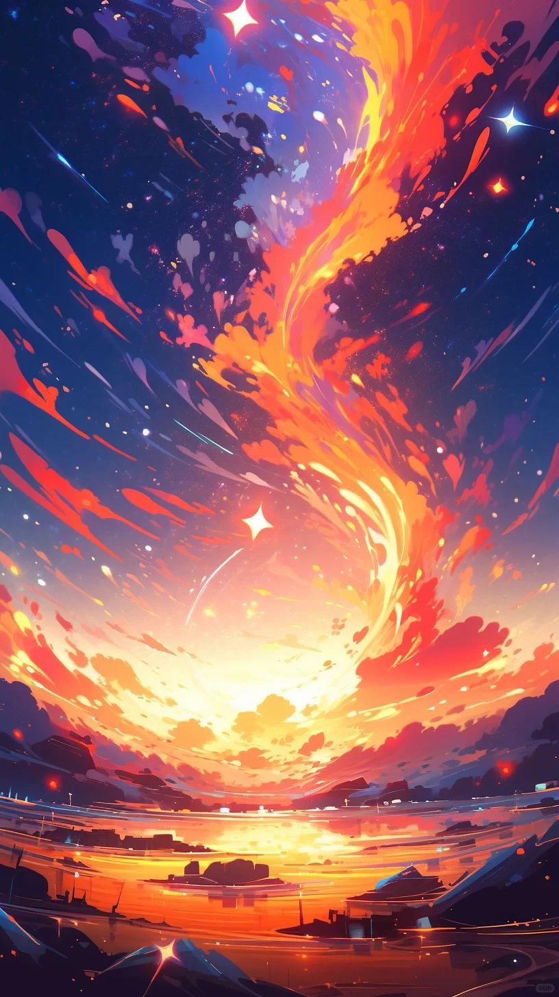 Ai绘画|充满活力的抽象艺术手机壁纸推荐