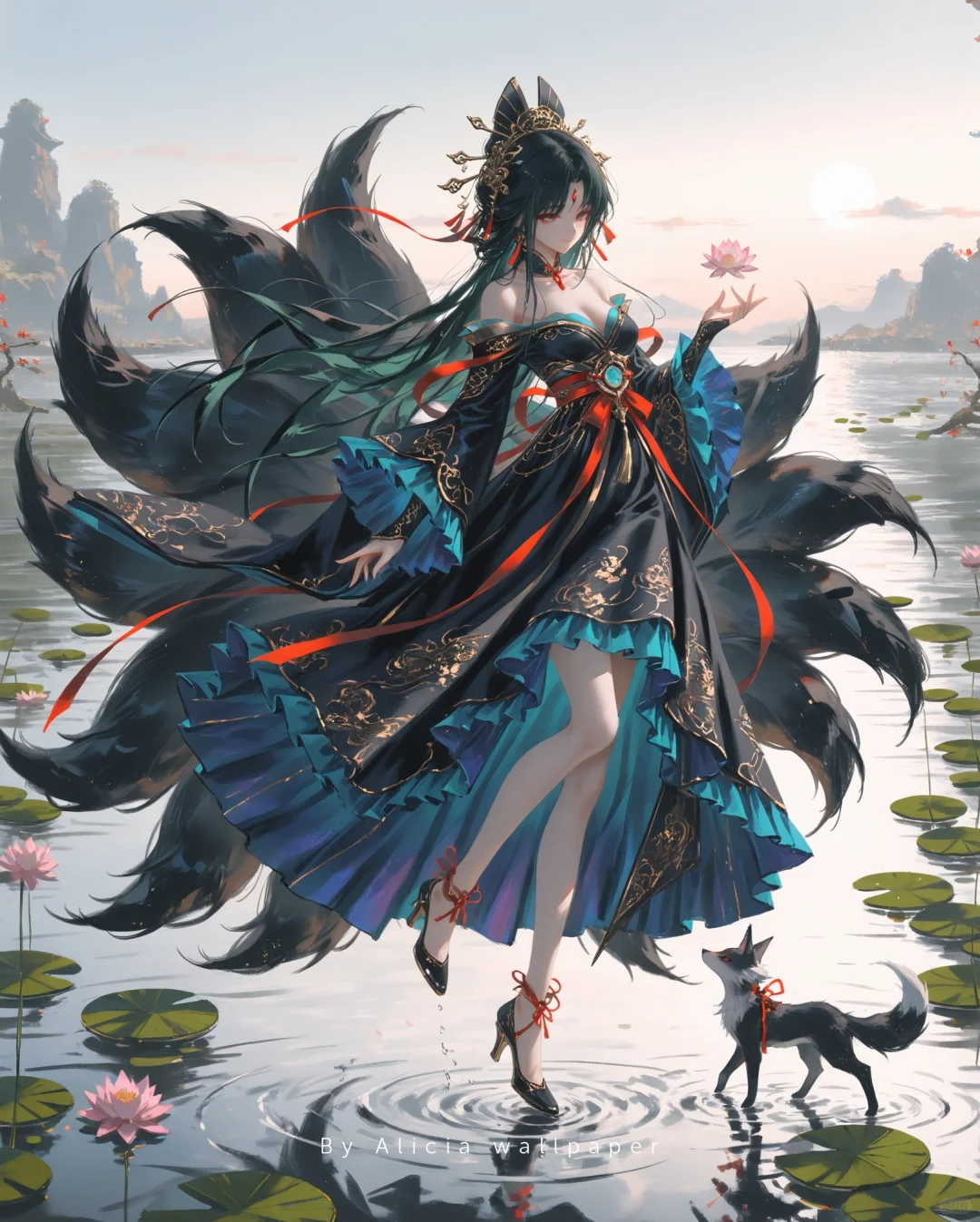 「星穹·荷影芳华」系列壁纸