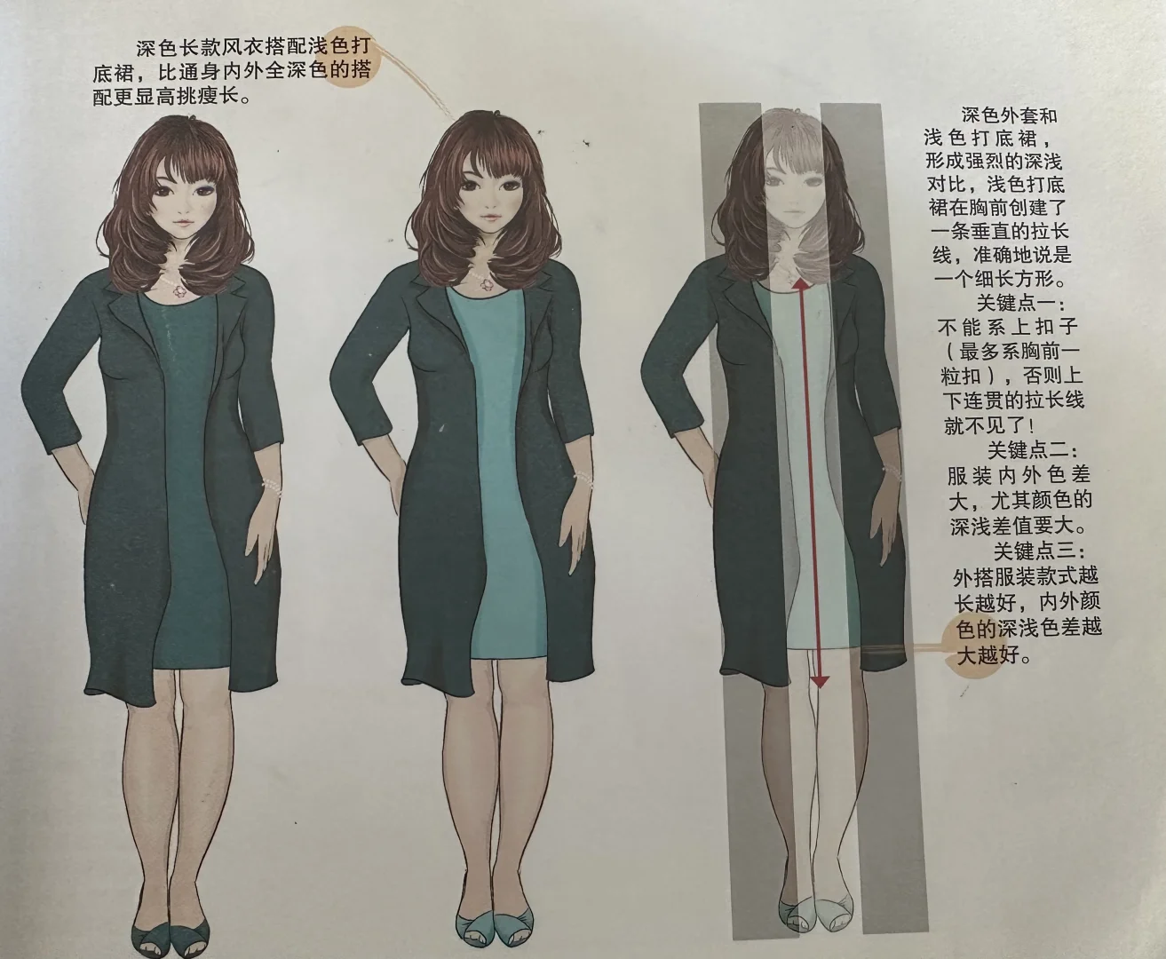 竖条显瘦技巧