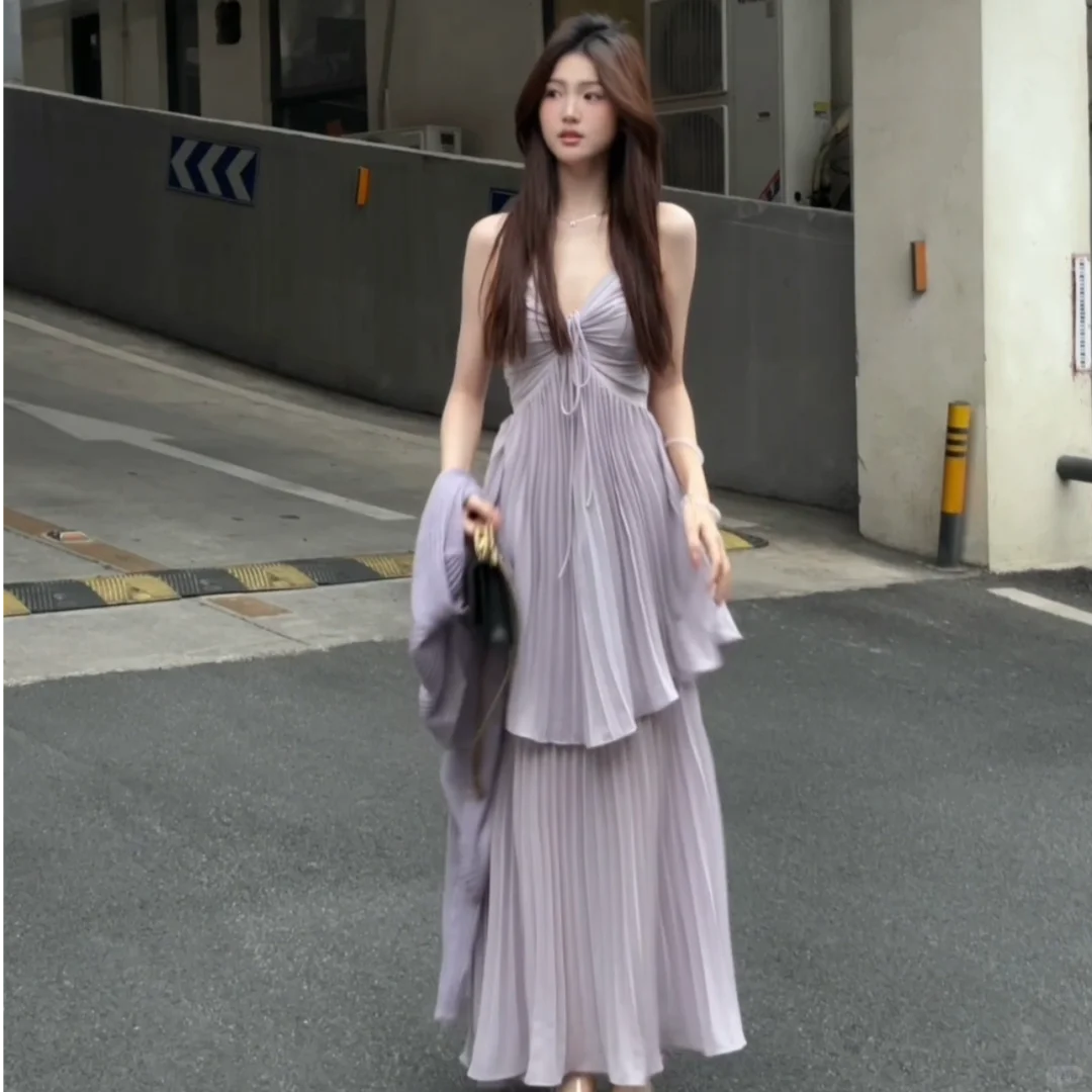 ✨法式甜辣挂脖裙来啦！