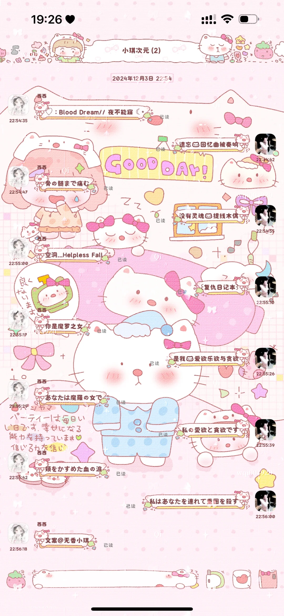 主题记录：睡衣kitty