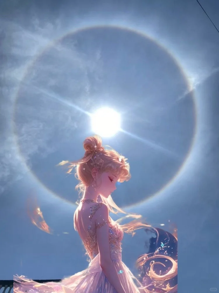 今天太阳配上美少女战士真的太帅啦