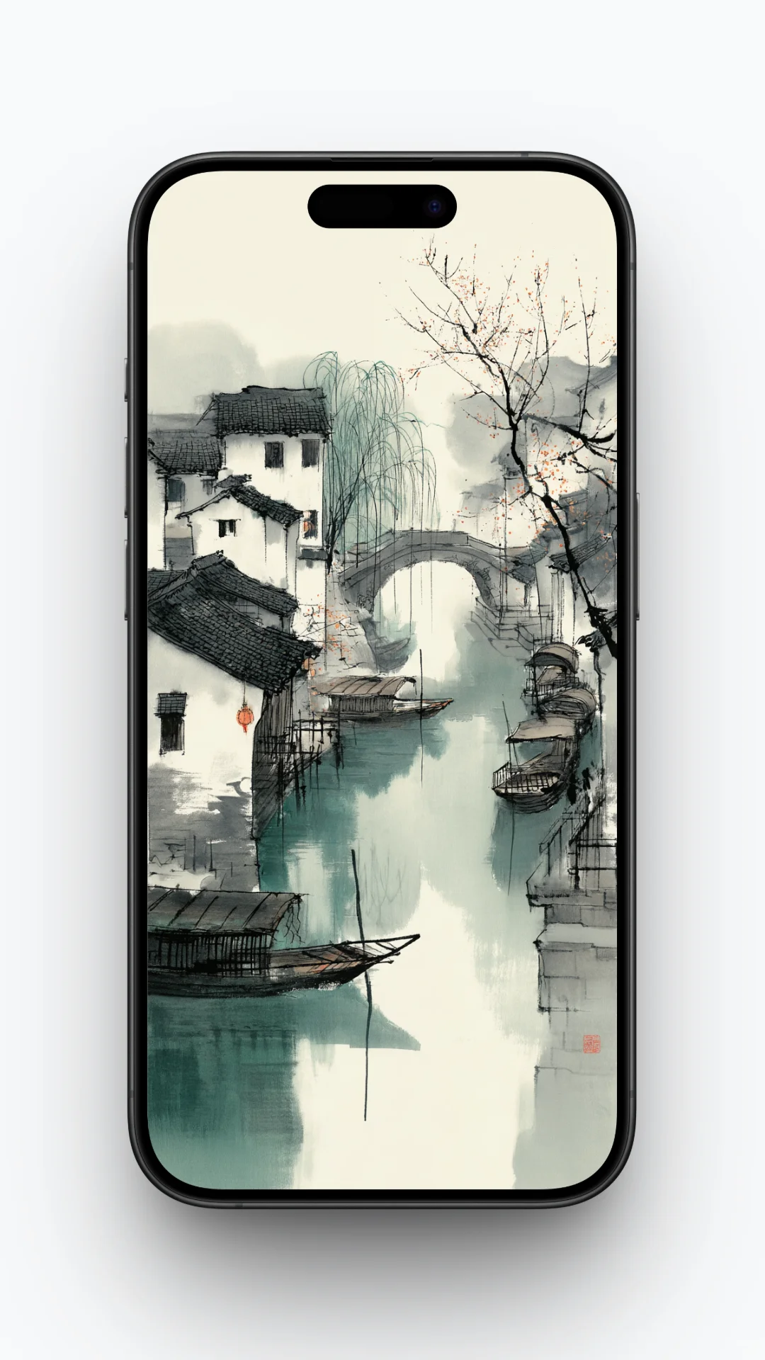 国风|江南水乡画|手机壁纸-2502