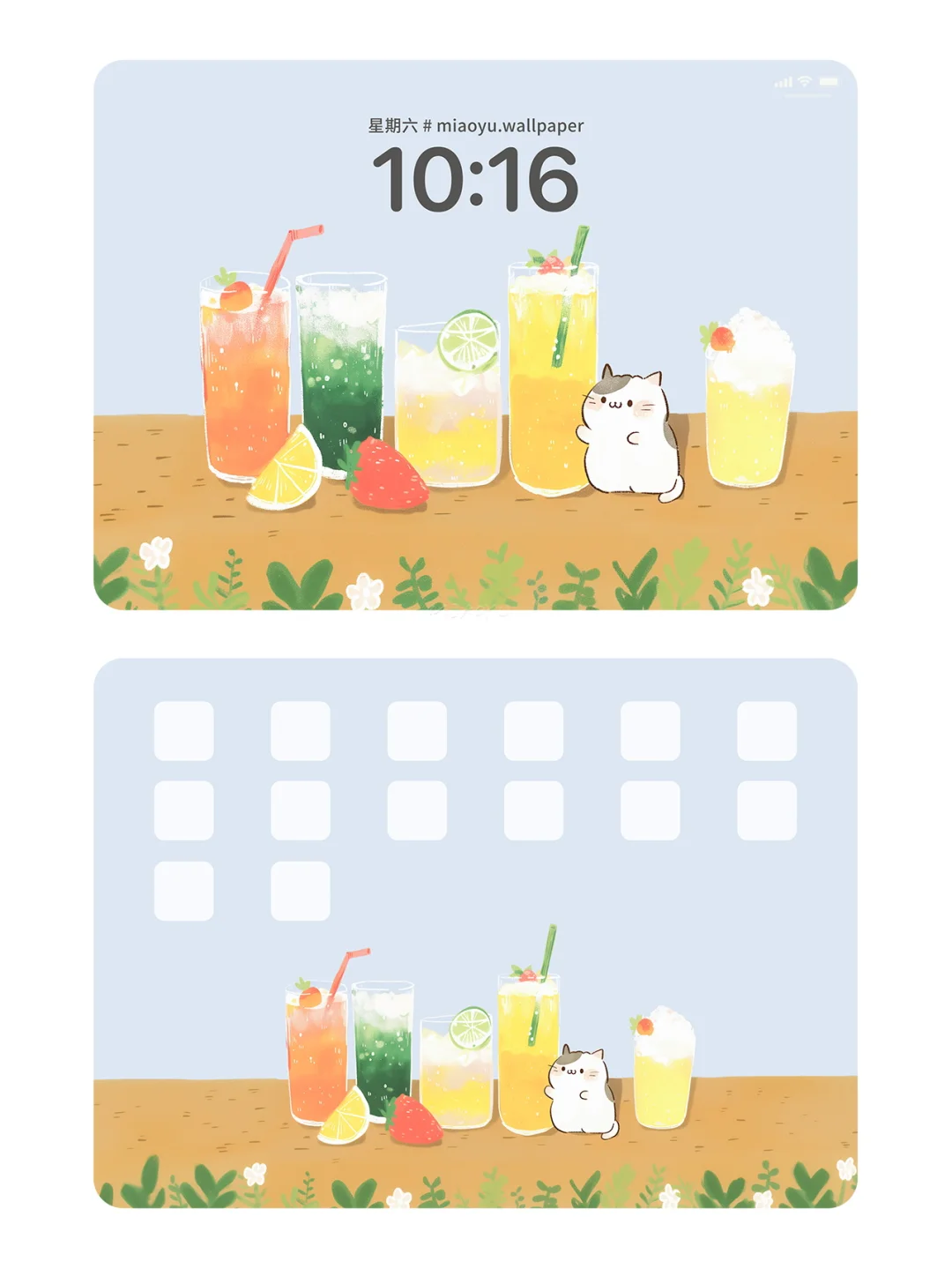 6月×🐈夏日汽水味｜141｜平板壁纸