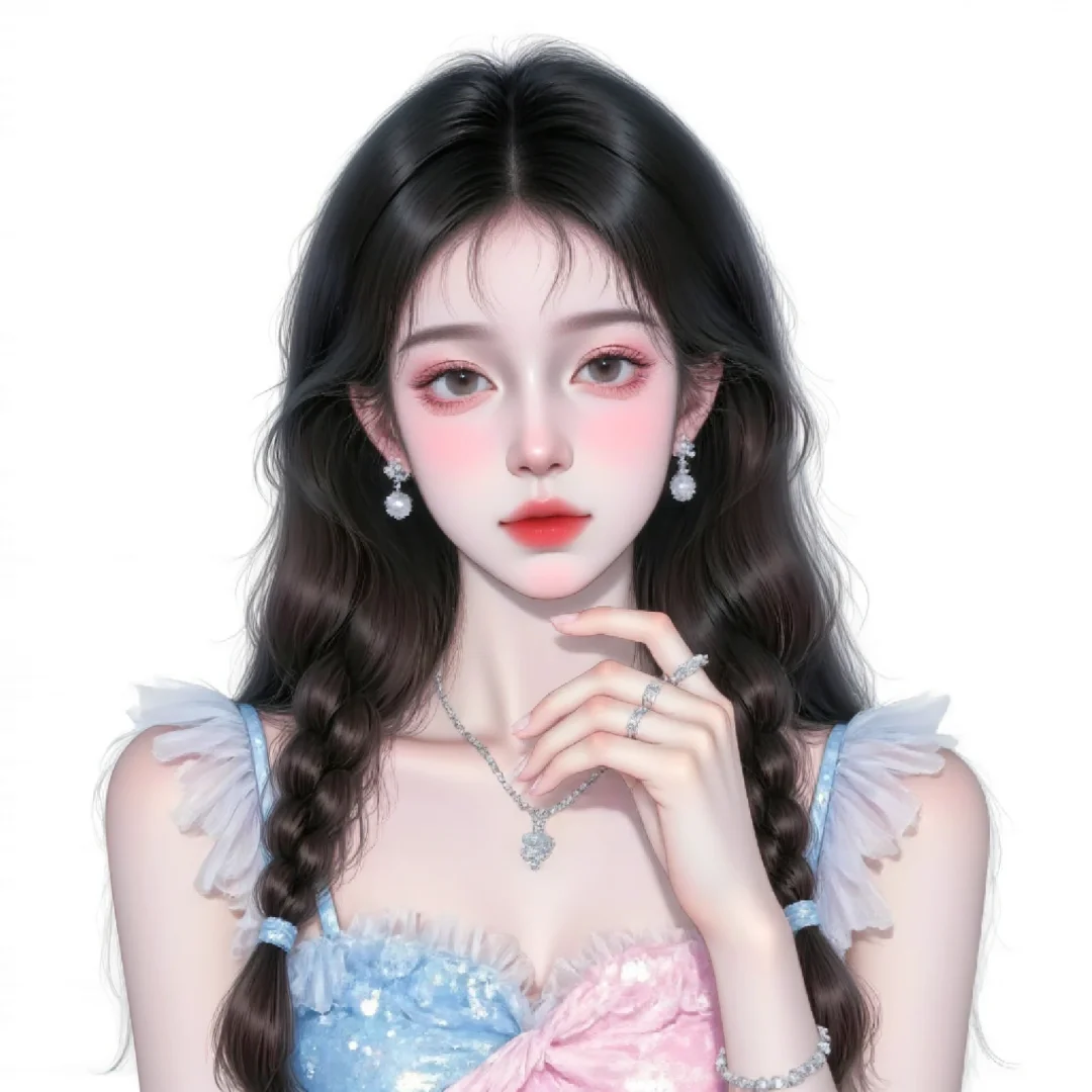 每日无偿5⃣️-白底女头