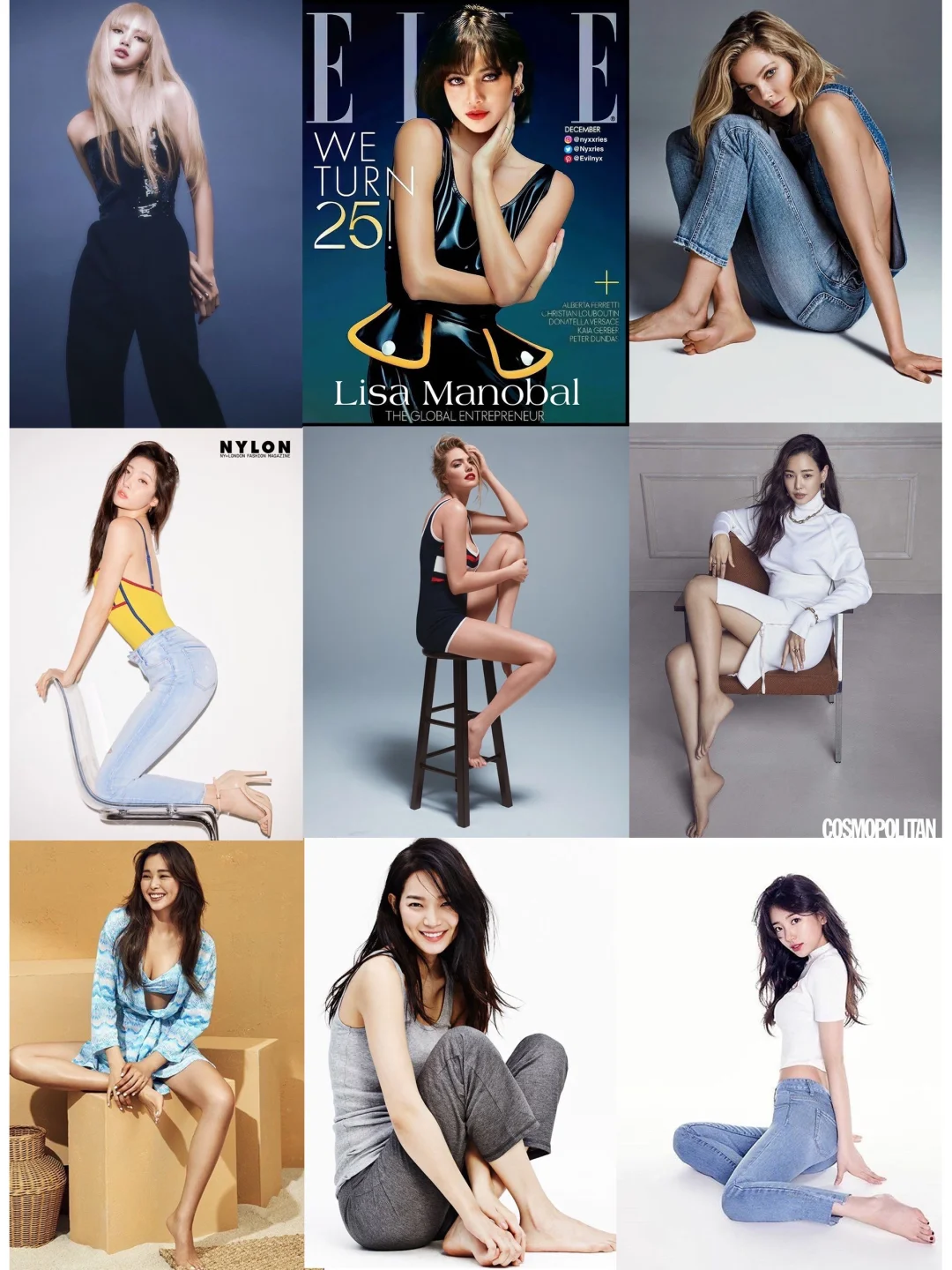 棚拍女士肖像摆姿动作参考90张｜摄影美姿