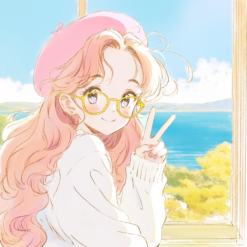 梦幻自由感可爱女生头像|去海边采摘阳光☀️