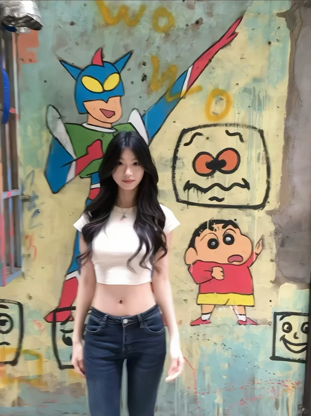 女大模特 支持手机拍摄 蹲摄影师📷