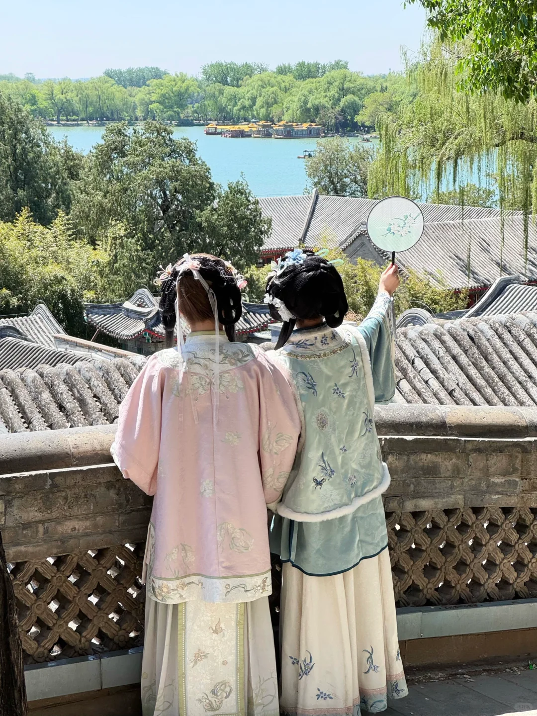 北京陪拍🎐🌸今天拍高颜值清汉女姐妹花