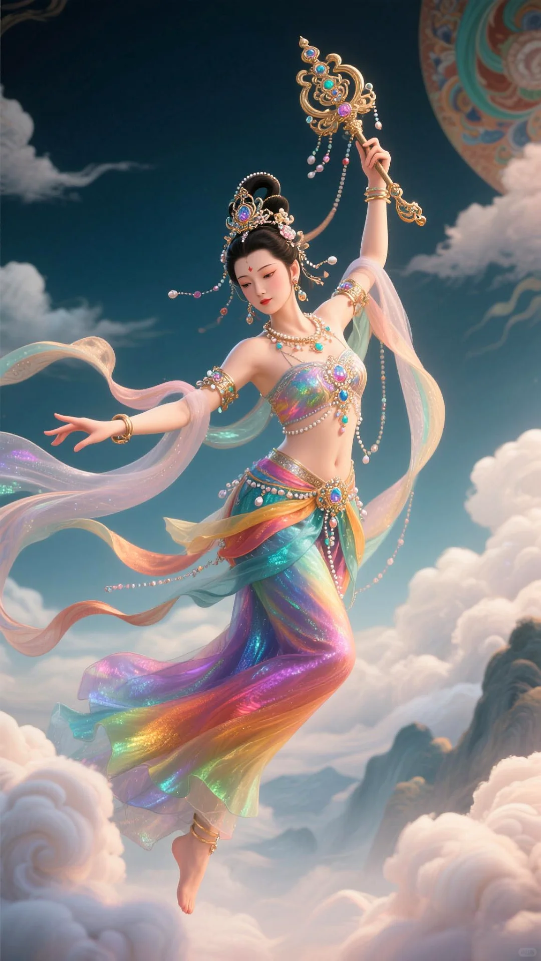 一眼千年敦煌飞天AI神作，仙气直接溢出屏幕