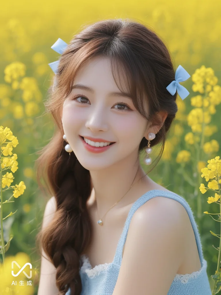 咔嚓咔嚓～AI生成油菜花写真📷