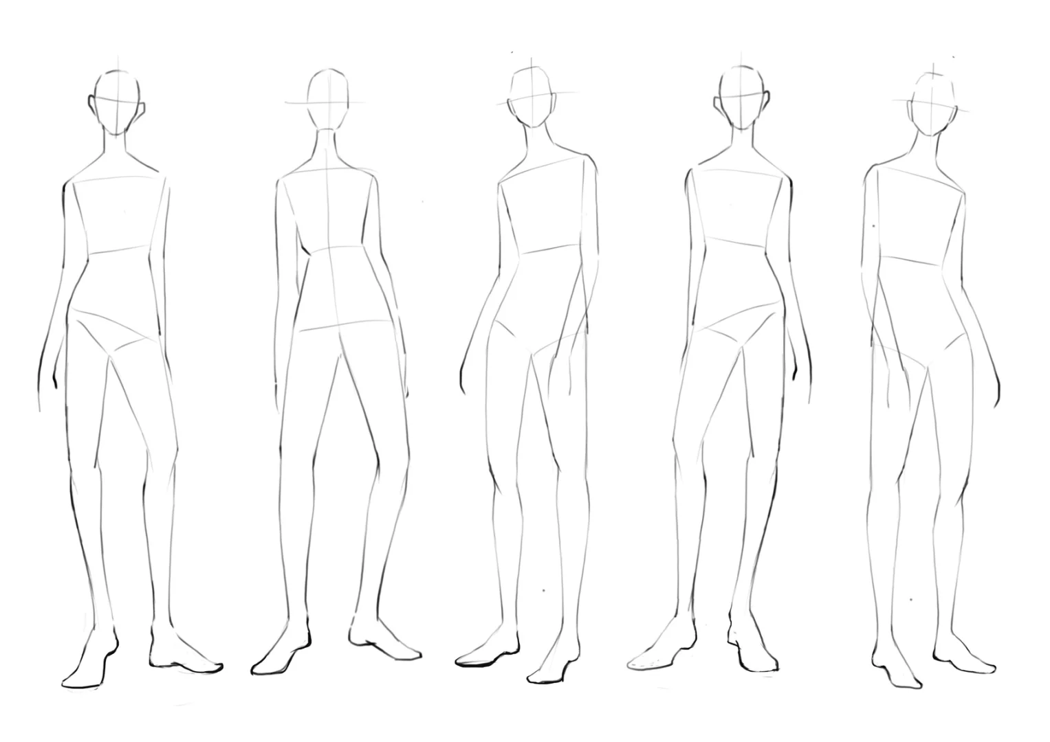 服装系列效果图｜人体模特图分享