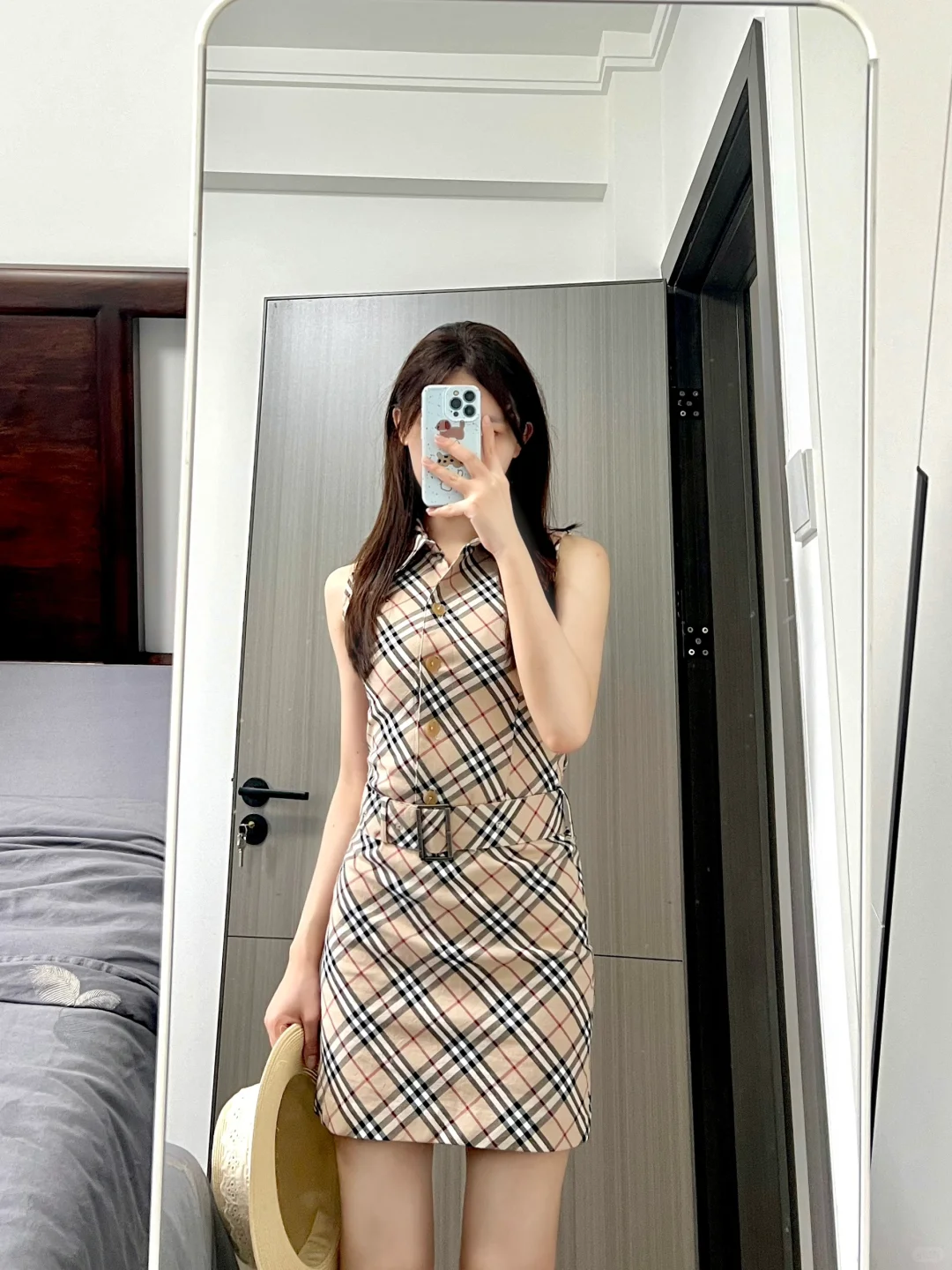 宅女风中古格裙上身图来啦～