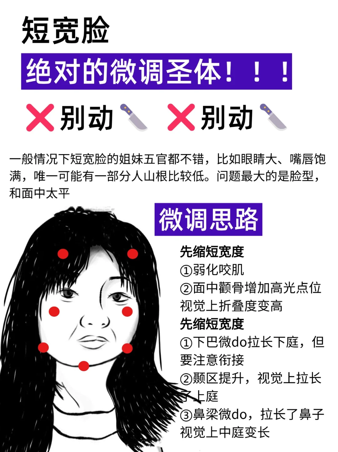 短宽脸偷笑吧，绝对的微调圣体变美过于简单