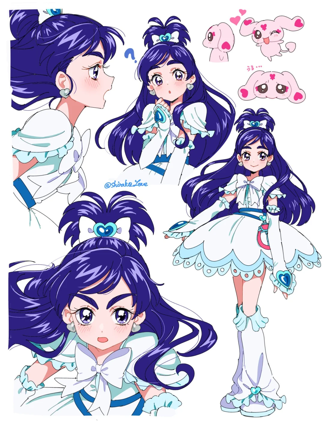 光之美少女初代两位女神左滑变身