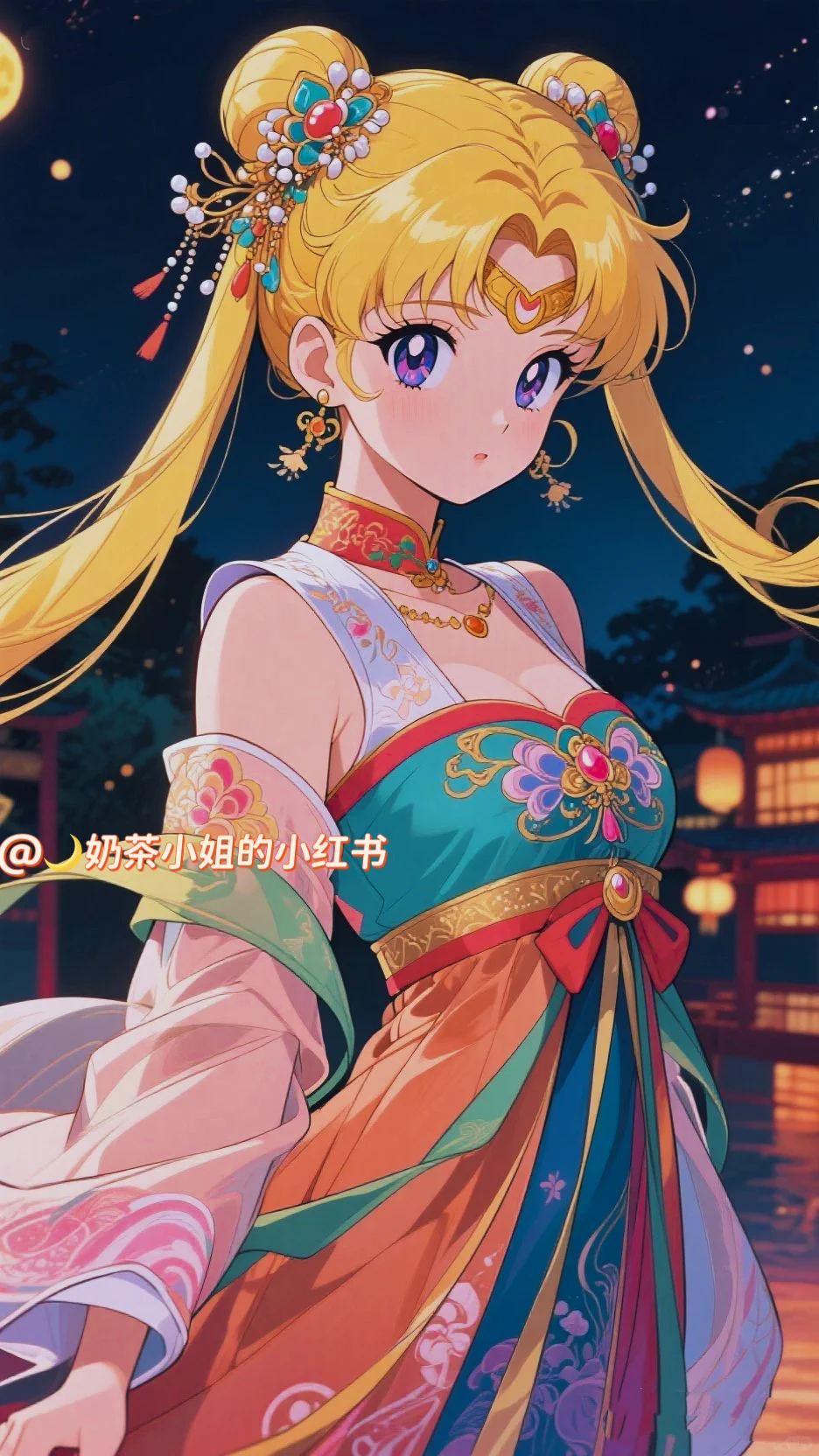 她真的有一种穿越千年的美感~🌙🥹🥰😍😘
