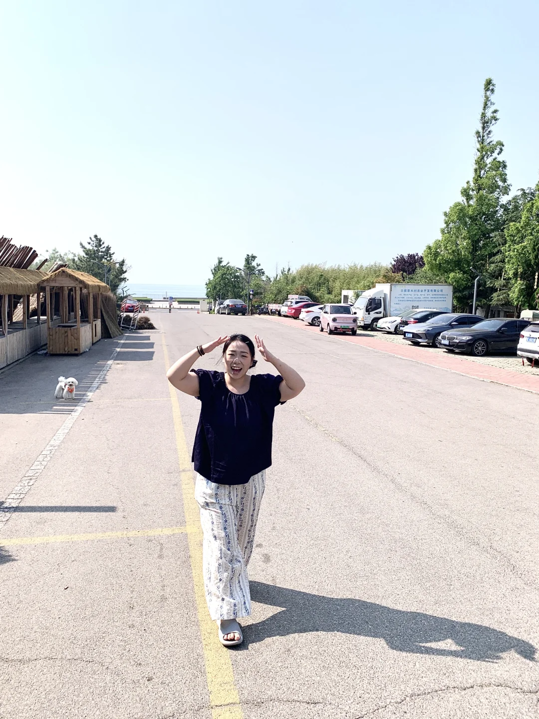 微胖女店主分享三套去海边的穿搭