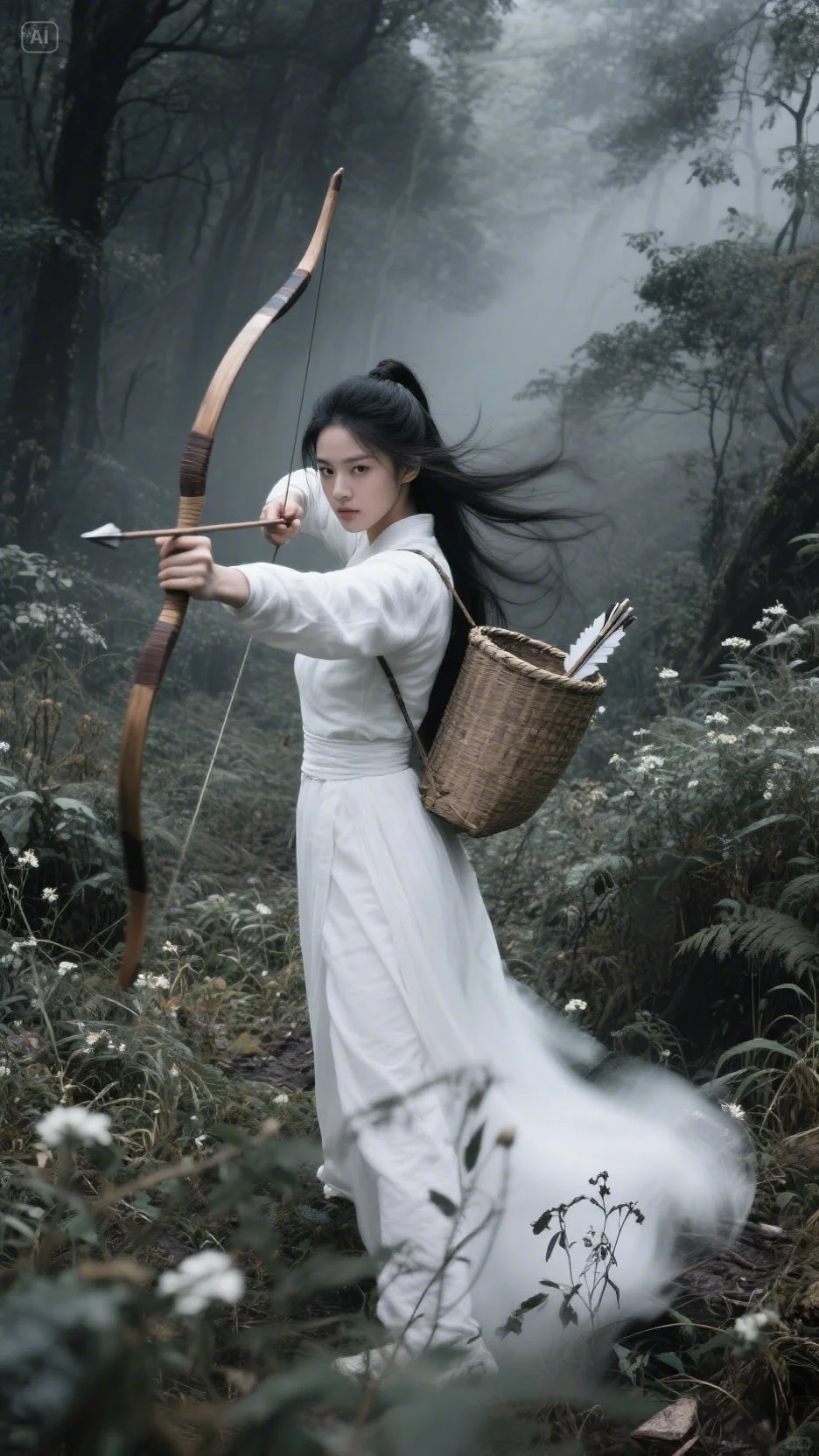 捣鼓AI的一天，古风美女