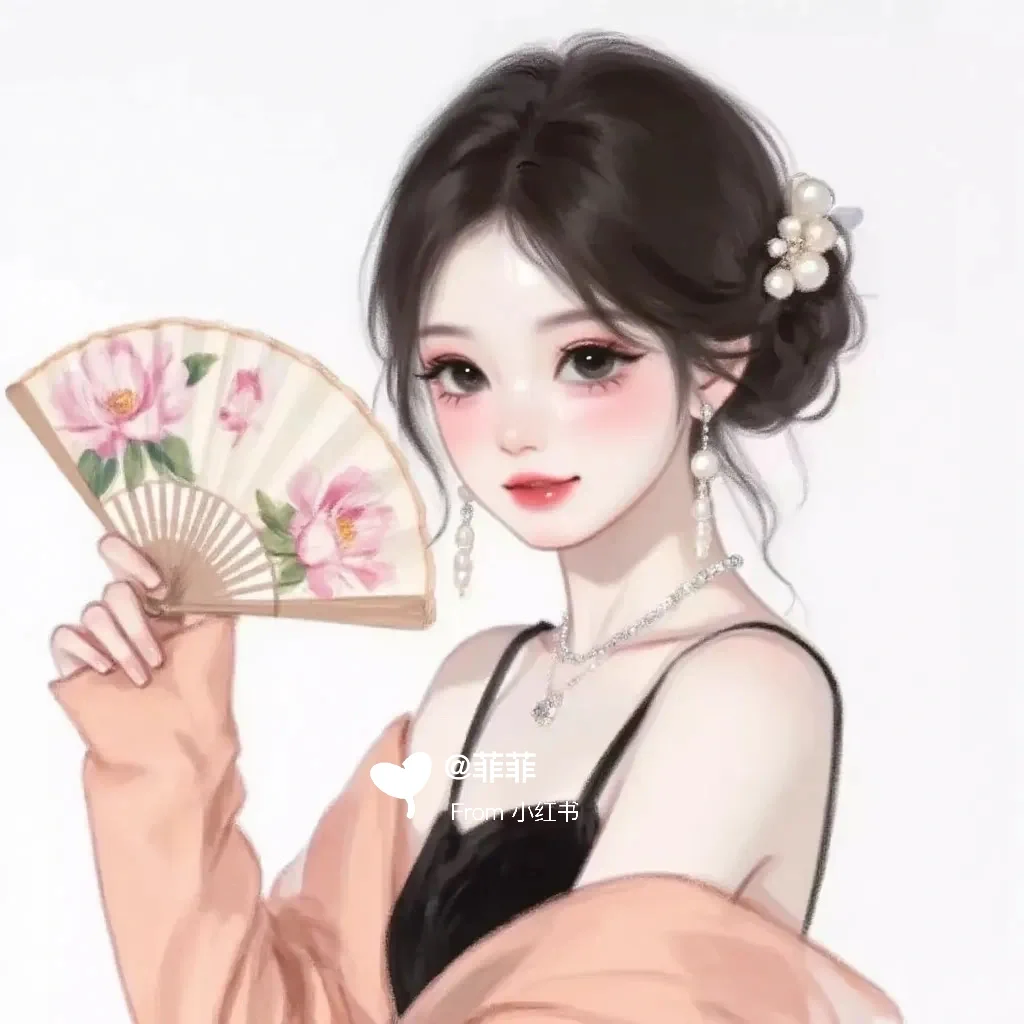 插画头像、女头、治愈系头像