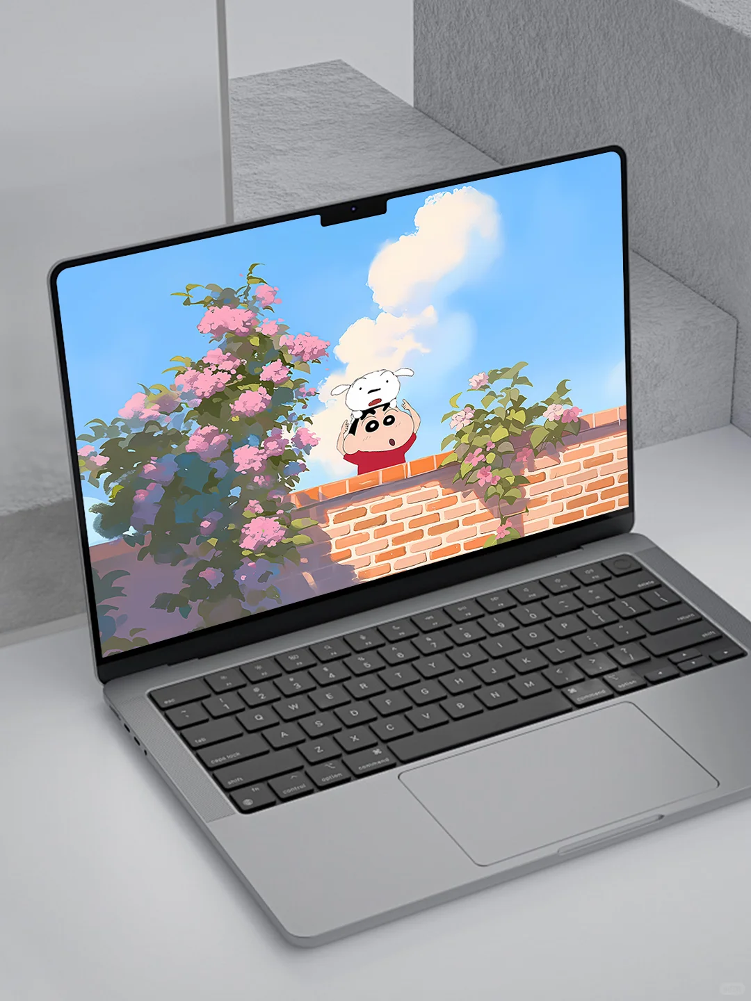 蜡笔小新 | 花香四溢的浪漫 | iPad壁纸