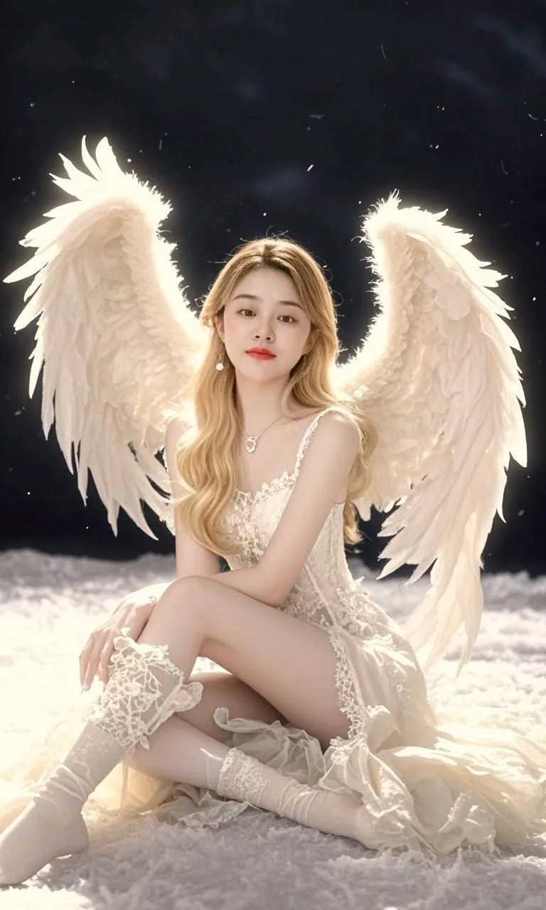 她的天使翅膀封神了！